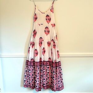 Roller Rabbit Maxi Dress Red White Blue Size XS